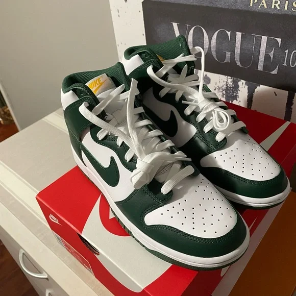 💥 NWT Nike Dunk High “Australia” in Green/White Men’s 9/Women’s 10.5 - Picture 5 of 6